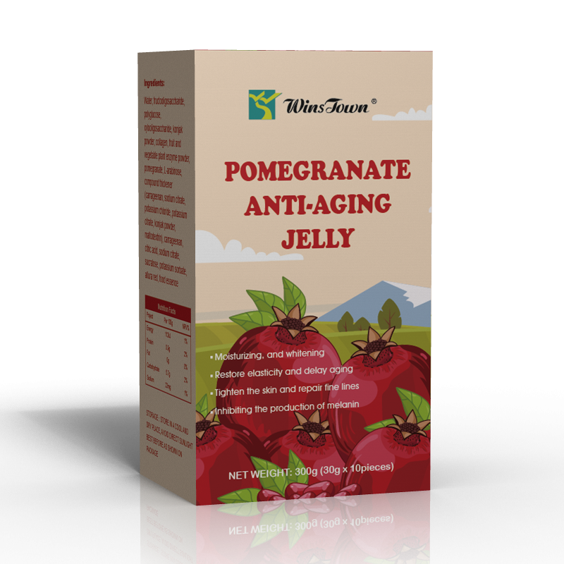 Red Pomegranate Collagen Yummy Fruit Syrup Flavor Jelly Candy Fruit Jelly Stick Yummy Pudding Fruit Jelly