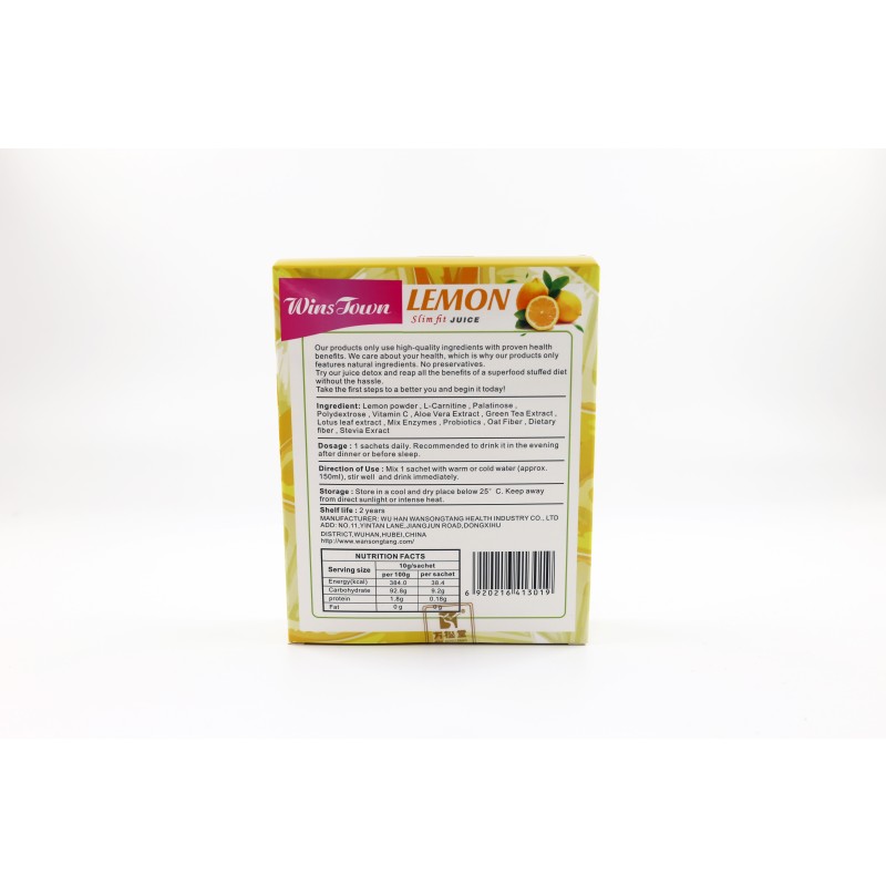 Winstown the Newest Weight Loss Private Lemon Slim Fit Juice Detox Drink Weight Loss