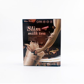 OEM/ODM Weight Loss Detox Flat Belly Milk Tea Bag  Chocolate Flavor Best Slimming  Fast Skinny Slim Milk Tea Herbal Tea