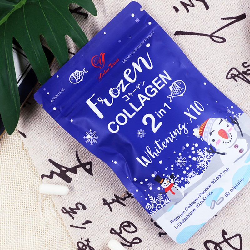 Factory Price Collagen Whitening Capsule Frozen Collagen 2 in 1 Whitening Capsule with Detox and Slimming Skin Care