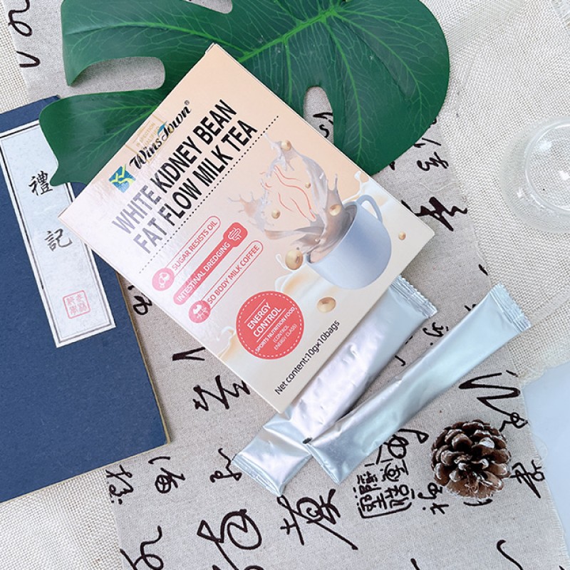 Winstown Flat Belly Fat Flow White Kidney Bean Healthy Supplement Weight Loss Milk Tea