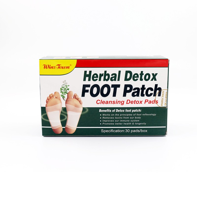 Chinese Herbal Foot Patch Custom logo Detoxification Sleep Cleaning Organic Detox Foot Patch