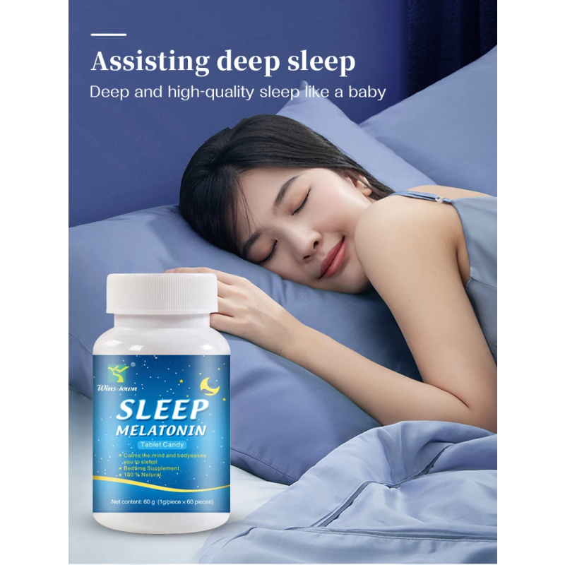 Winstown Manufacturer Melatonin Tablets Sleep Aids Sleeping Candy Supplement Nighttime Sleep Aid Naturally in the Body