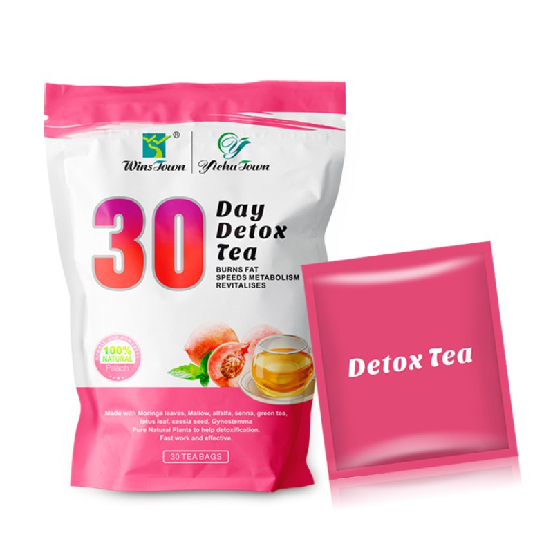 C17 Burn Flat Belly Slim Tea Bag 30 Day Detox Tea Weight Control Weight Loss Product 30 Day Detox Tea With Peach Flavor