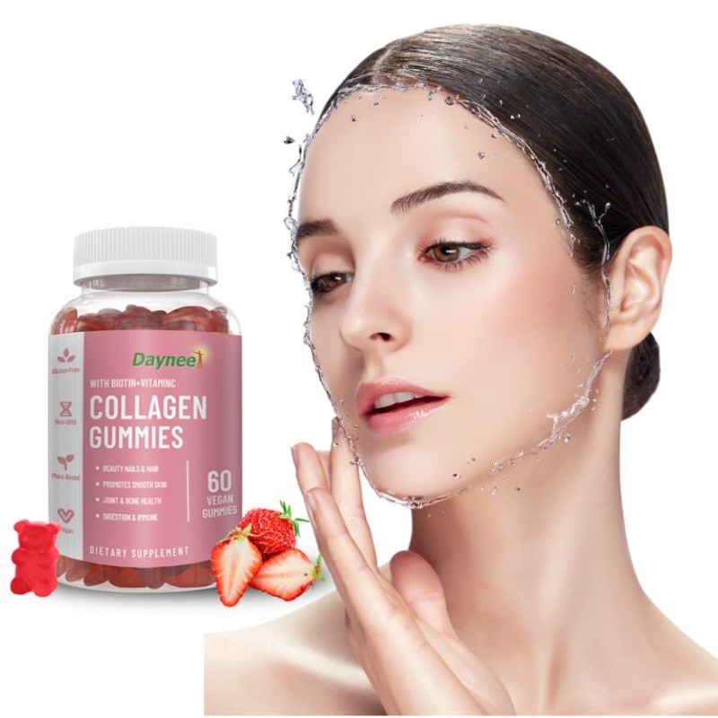 Wholesale Wansongtang Brand Multivitamin Gummy Biotin Hair Growth Collagen Gummies Candy Supplement for Wholesale