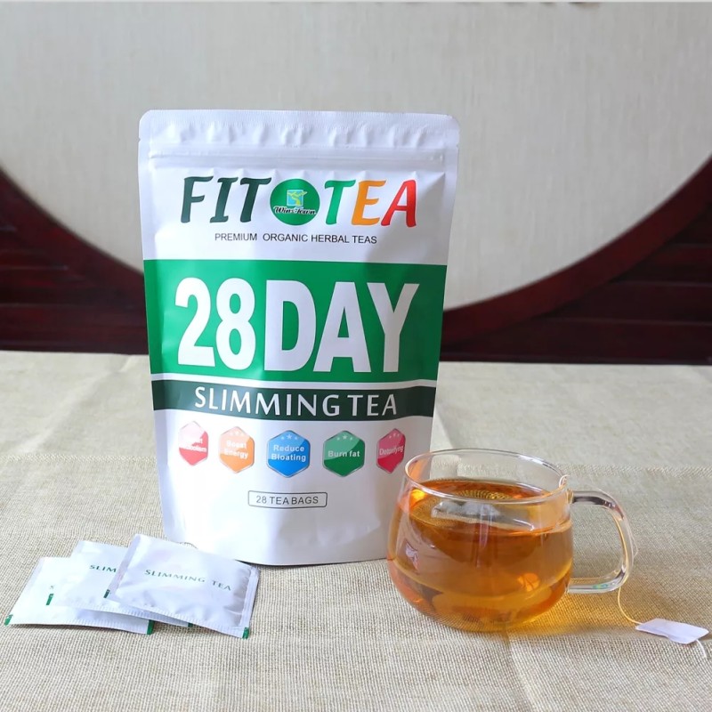 Best Selling WanSongTang 28 Day Detox Fit Slim Flat Belly Tea Bags Private Label Organic