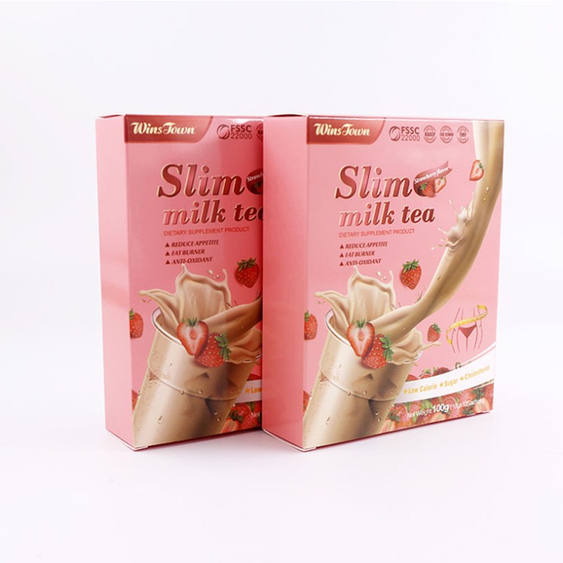 Customization Meal Replacement Shake Powder Slim Weight Loss Diet Strawberry Flavor Slimming Milk Tea