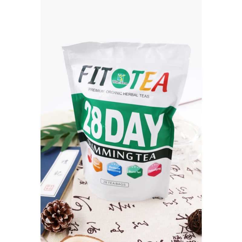 Best Selling WanSongTang 28 Day Detox Fit Slim Flat Belly Tea Bags Private Label Organic