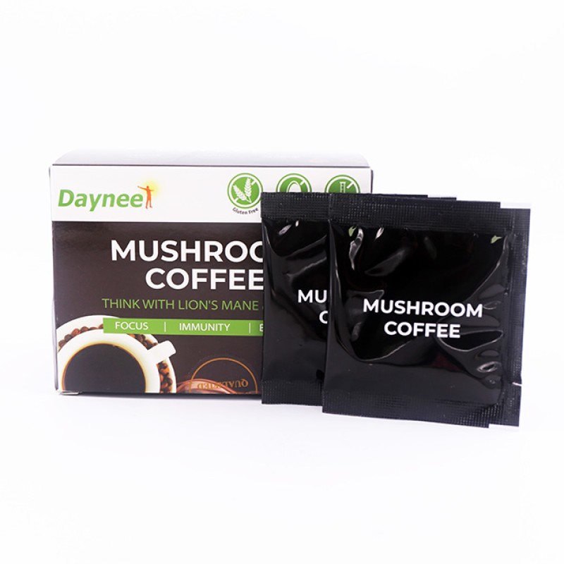 OEM/ODM Custom Private Label Instant Coffee Organic Reishi Extract Powder Ground Blend Mushroom Coffee