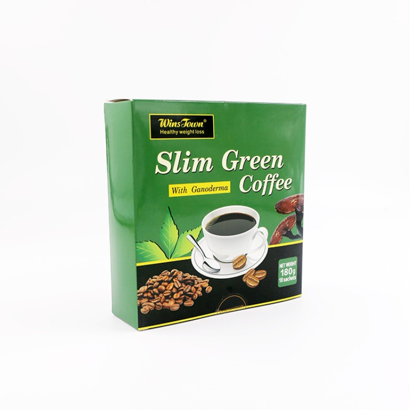 Winstown Slim Green Coffee Natural Herbs Healthy Weight Loss Ganoderma Diet Slimming Instant Coffee