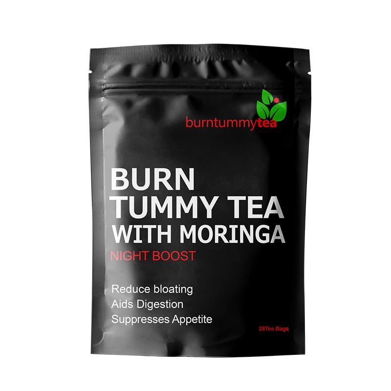 Winstown Flat Belly Herbal Detox Tea Natural Herbal Tea Fat Burning Slimming Green Tea Bag with Moringa for Fast Weight Loss