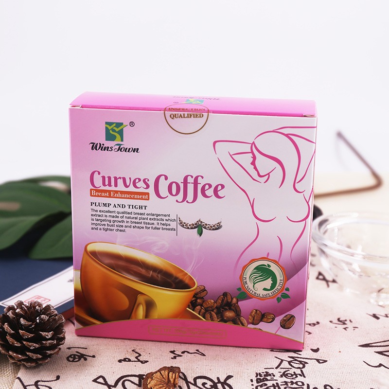 Wholesale Custom Instant Coffee Papaya Coffee Breast Enhancer Improve Bust Size Plump and Tight Coffee