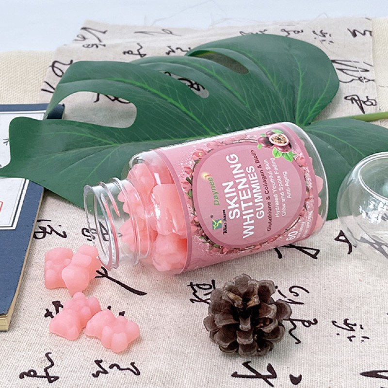 R14 Healthy Supplement Glu Gummy Skin Whitening Glu-ta Collagen and Biotin Supplements Body Lightening Gummies for Black Skin