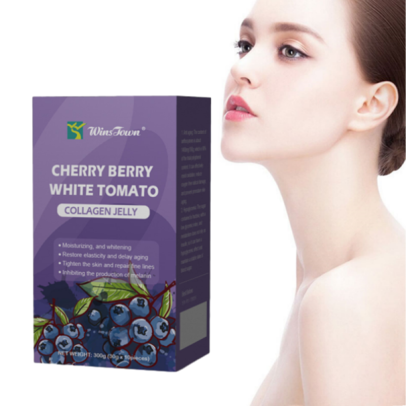 Jelly Fruit Flavor Custom Cherry Berry White Tomato Skin Anti-aging 10 Bags of Fruit Jelly