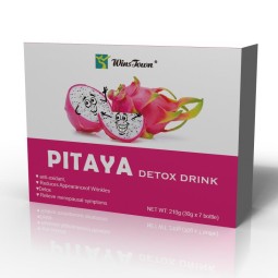 Custom logo Pitaya Detox Drink Anti-oxidant Reduces Appearance of Wrinkles Wholesale Whitening Skin Beauty for Woman Detox Drink