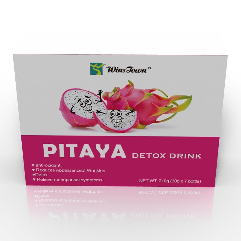 Custom logo Pitaya Detox Drink Anti-oxidant Reduces Appearance of Wrinkles Wholesale Whitening Skin Beauty for Woman Detox Drink