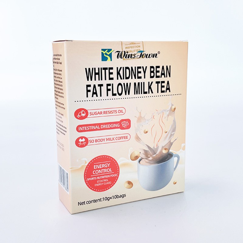 Winstown Flat Belly Fat Flow White Kidney Bean Healthy Supplement Weight Loss Milk Tea