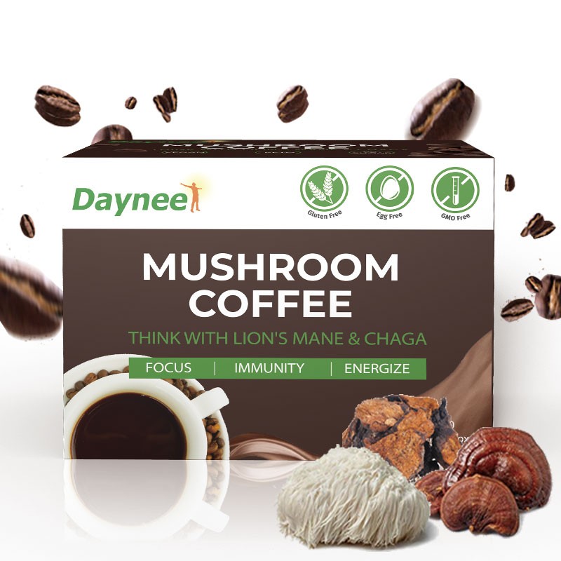 OEM/ODM Ground Mushroom Blend Coffee Private Label Organic Reishi Extract Powder Mane Instant Mushroom Coffee