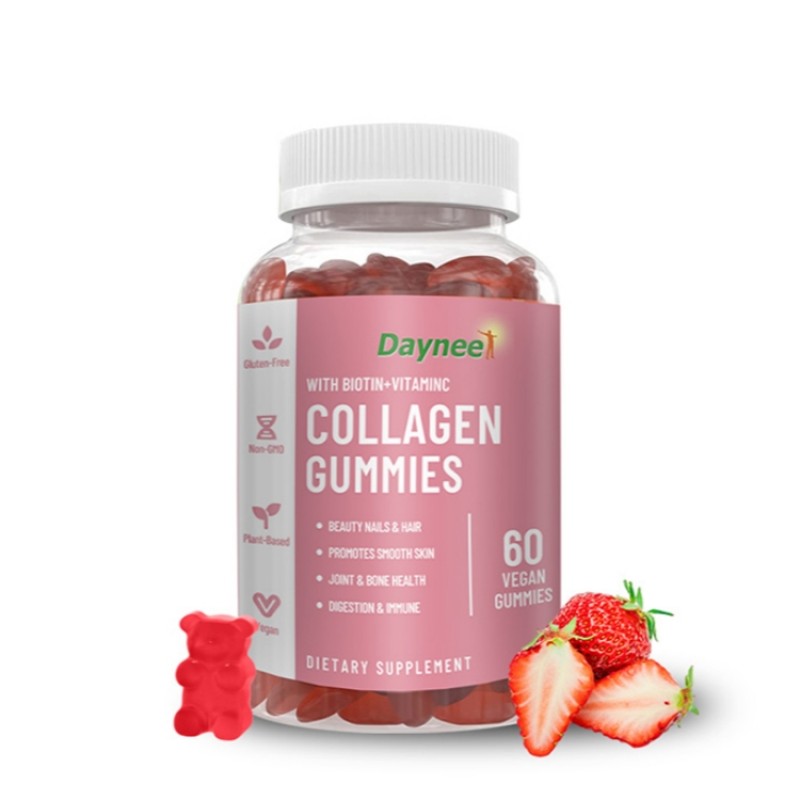 Wholesale Wansongtang Brand Multivitamin Gummy Biotin Hair Growth Collagen Gummies Candy Supplement for Wholesale