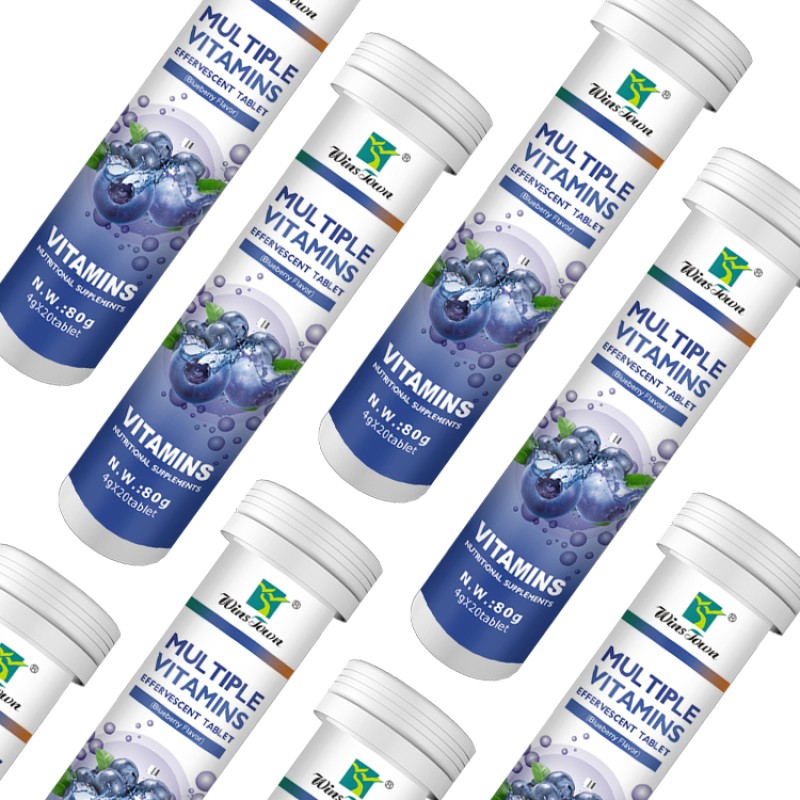 Sweet Orange Flavor Drink Zinc Effervescent Vitamin Tablets Supplements Effervescent Tablet