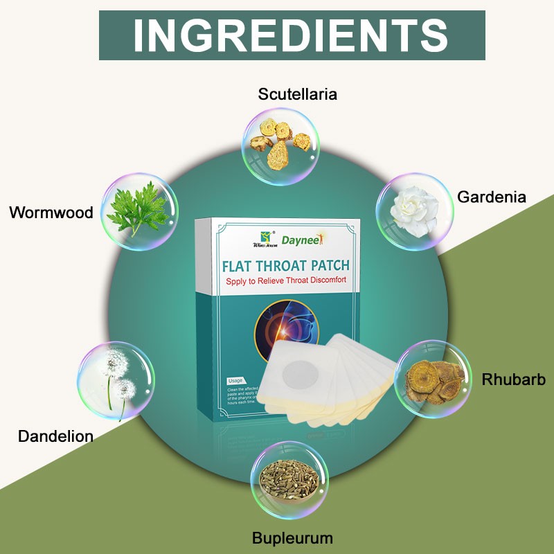 Natural Healthy Throat Patch Healthy Herbal Wormwood Throat Patch