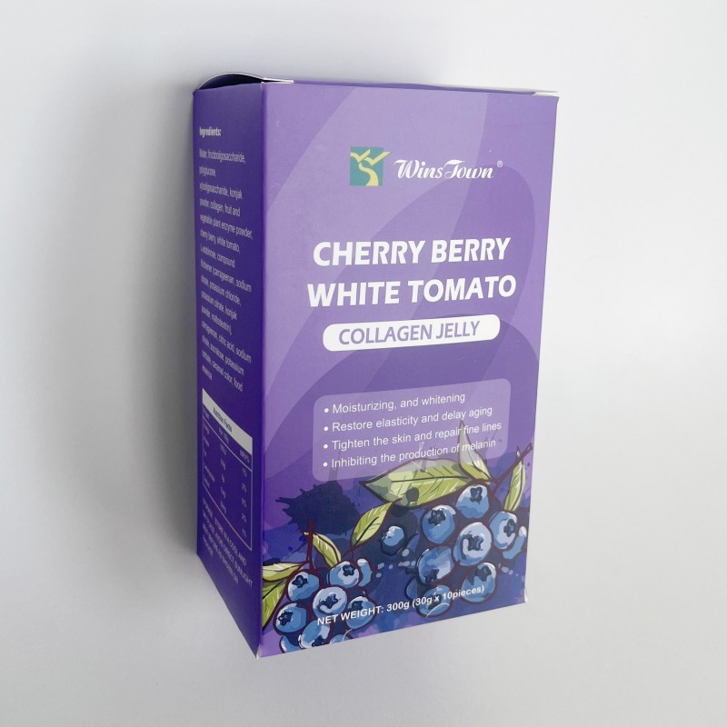 Jelly Fruit Flavor Custom Cherry Berry White Tomato Skin Anti-aging 10 Bags of Fruit Jelly