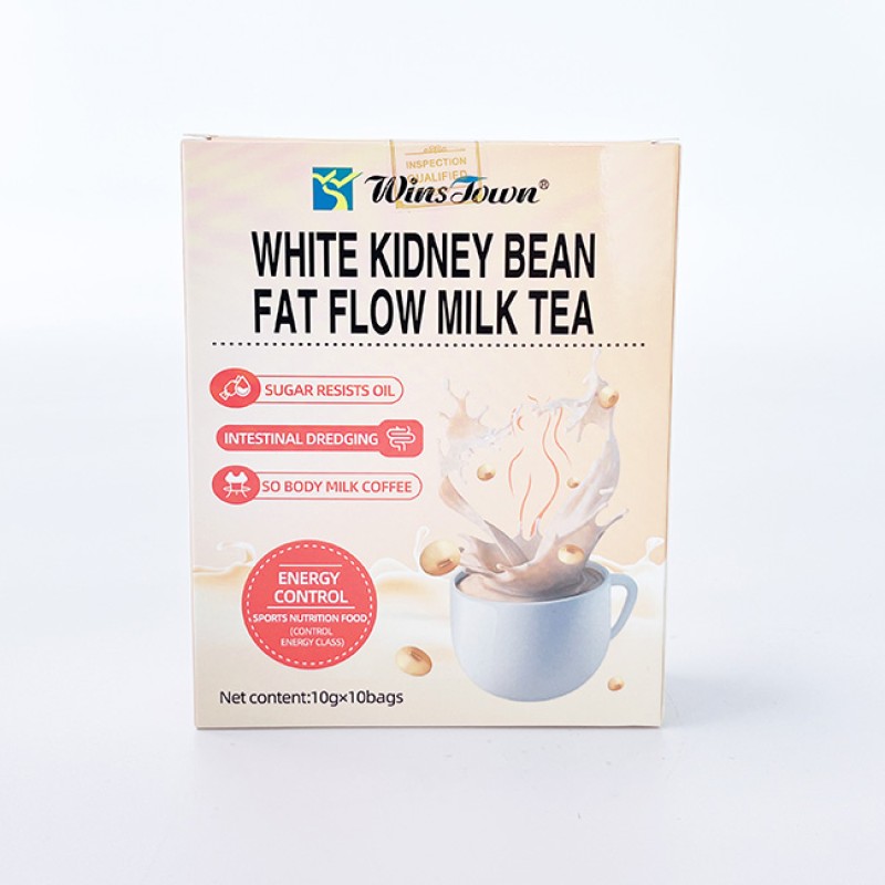 Winstown Flat Belly Fat Flow White Kidney Bean Healthy Supplement Weight Loss Milk Tea