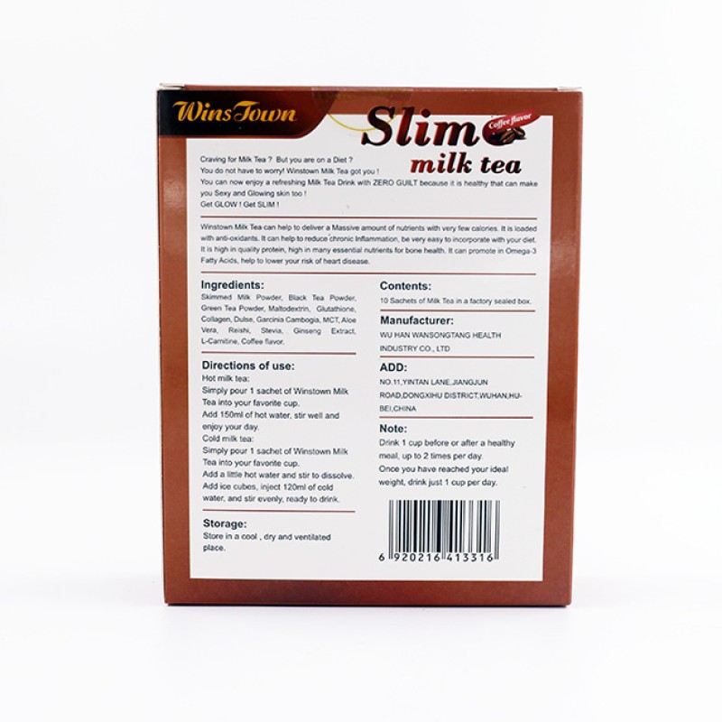 Slim Milk Tea Coffee Taste Milk Tea Can Reduce Belly Fat Burning Delicious Weight Loss and Detox