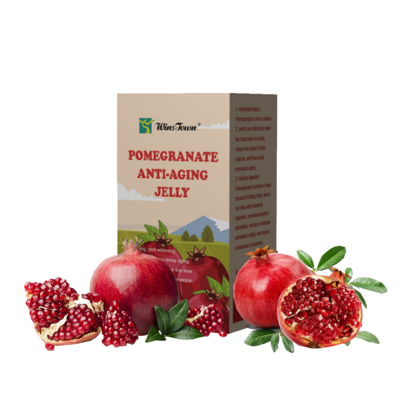 Red Pomegranate Collagen Yummy Fruit Syrup Flavor Jelly Candy Fruit Jelly Stick Yummy Pudding Fruit Jelly