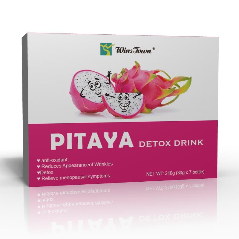 Custom logo Pitaya Detox Drink Anti-oxidant Reduces Appearance of Wrinkles Wholesale Whitening Skin Beauty for Woman Detox Drink