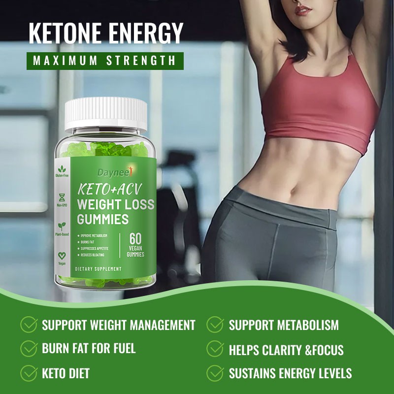 OEM/ODM Wholesale Custom apple Cider Vinegar Gummy Candy Metabolism Fast Slim-ming Weight-loss Gummies for Women