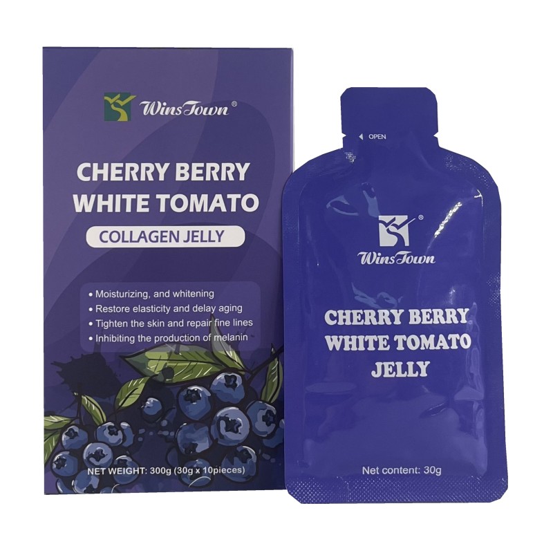 Wholesale Customized Jelly Pudding Candy Products Bagged Suck Stick Yummy Cherry Berry White Tomato Collagen Fruit Jelly