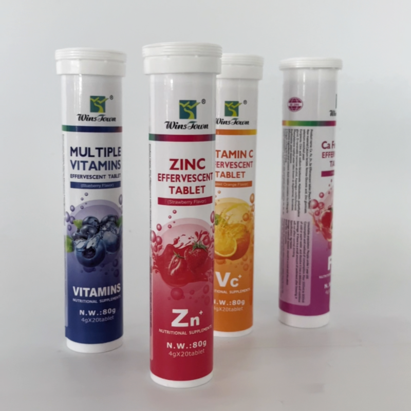 Sweet Orange Flavor Drink Zinc Effervescent Vitamin Tablets Supplements Effervescent Tablet