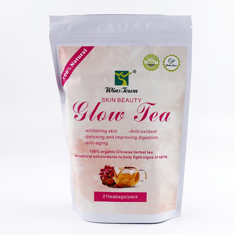 Winstown OEM/ODM/OBM Glutathione Whitening Tea Natural Herbs Glow Lightening Tea Skin Whitening Tea for Dark Skin Face