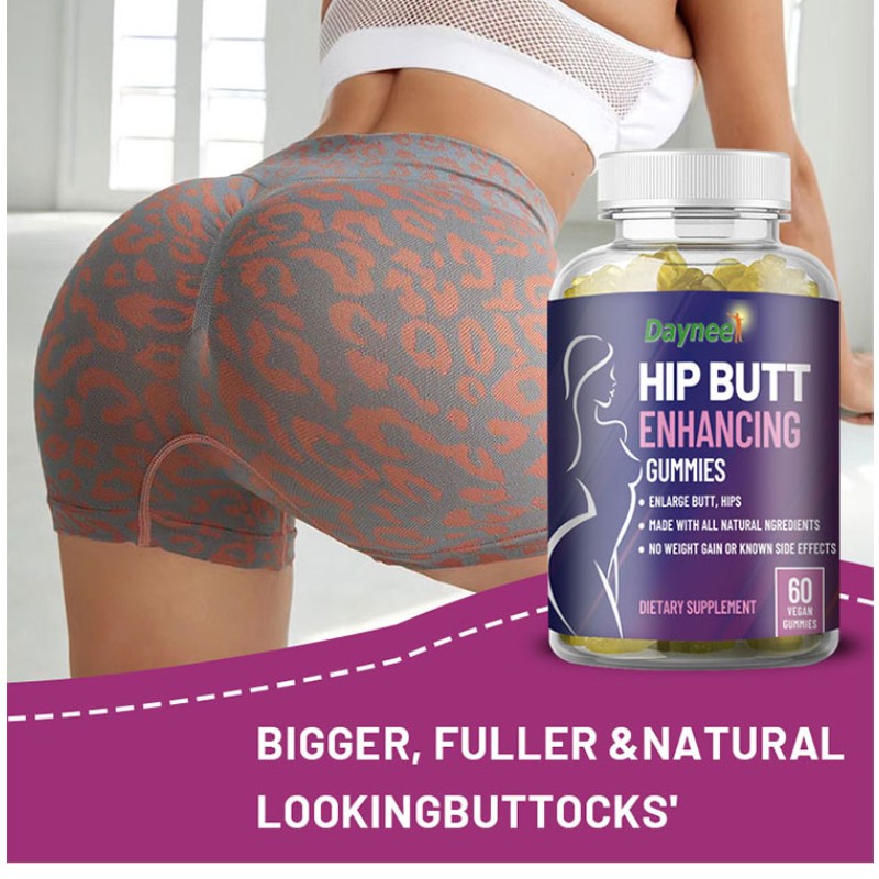 Factory Custom Wholesale Health Gummy Hip Big Butt Enhancement Gummies Candy