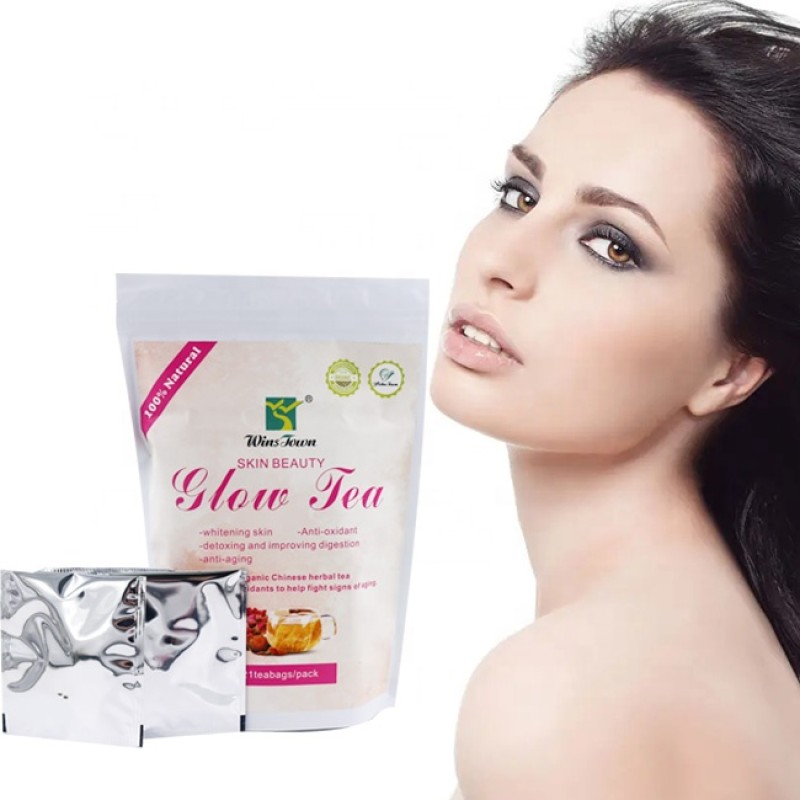 Winstown OEM/ODM/OBM Glutathione Whitening Tea Natural Herbs Glow Lightening Tea Skin Whitening Tea for Dark Skin Face