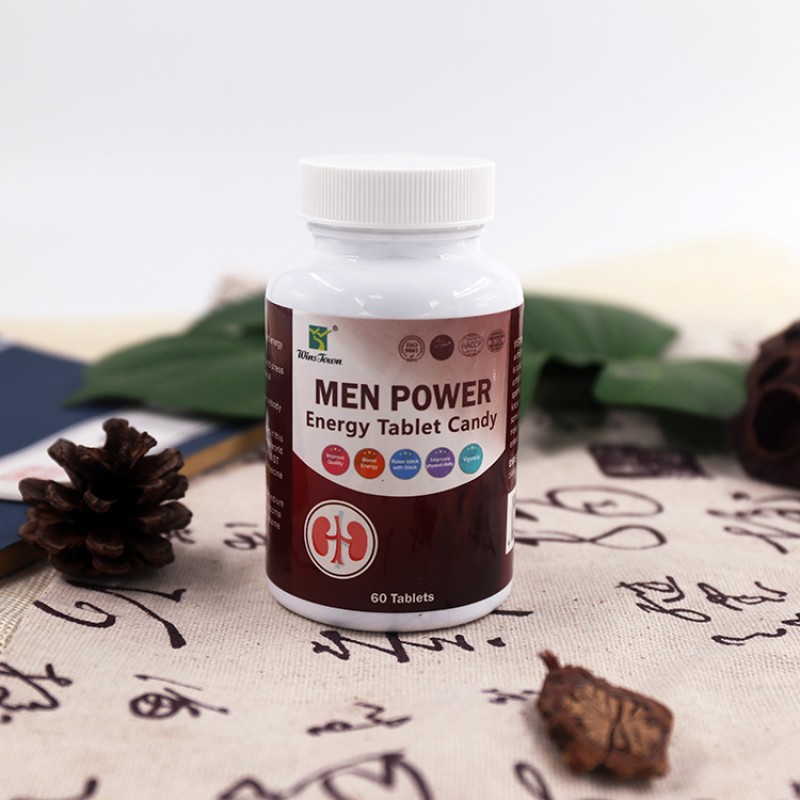 OEM/ODM Custom Private Label Maca Energy Supplement Capsules Pills Men Power Energy Tablets Candy