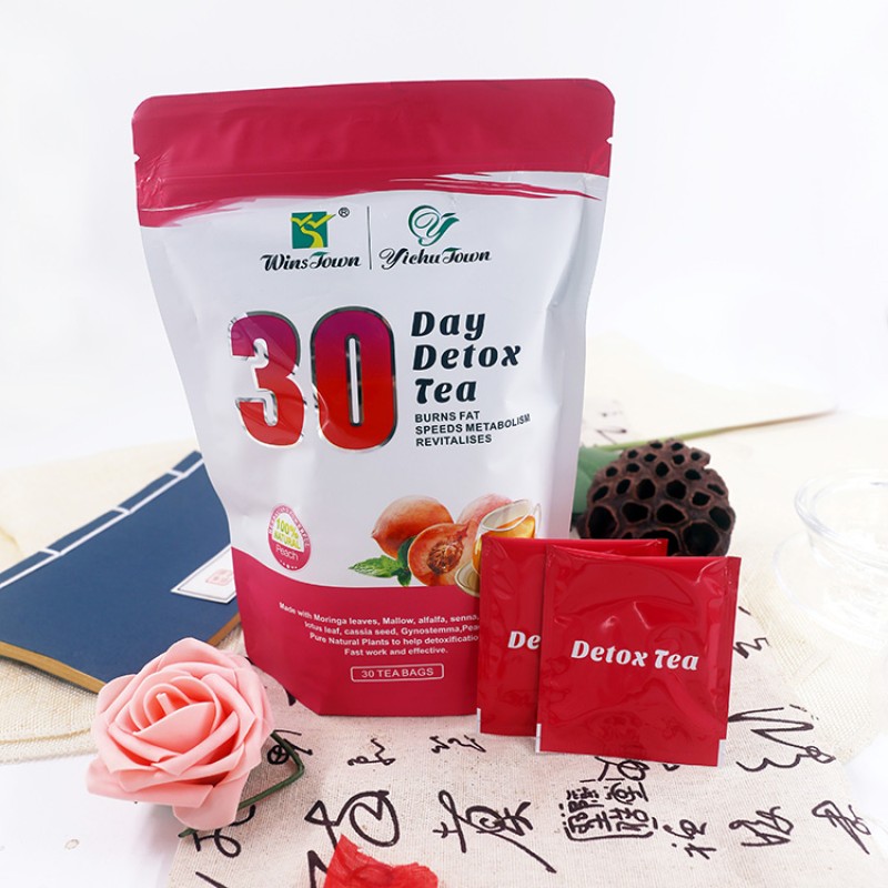 C17 Burn Flat Belly Slim Tea Bag 30 Day Detox Tea Weight Control Weight Loss Product 30 Day Detox Tea With Peach Flavor