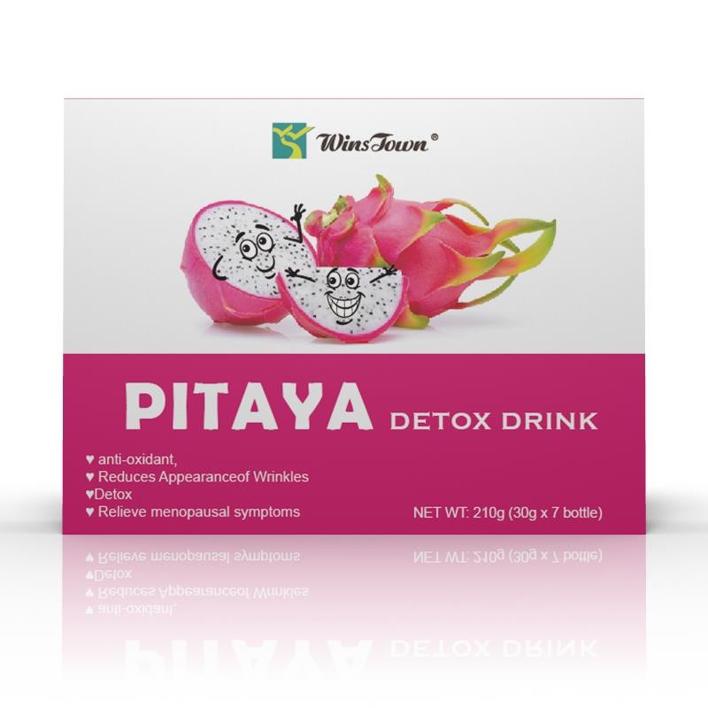 Custom logo Pitaya Detox Drink Anti-oxidant Reduces Appearance of Wrinkles Wholesale Whitening Skin Beauty for Woman Detox Drink