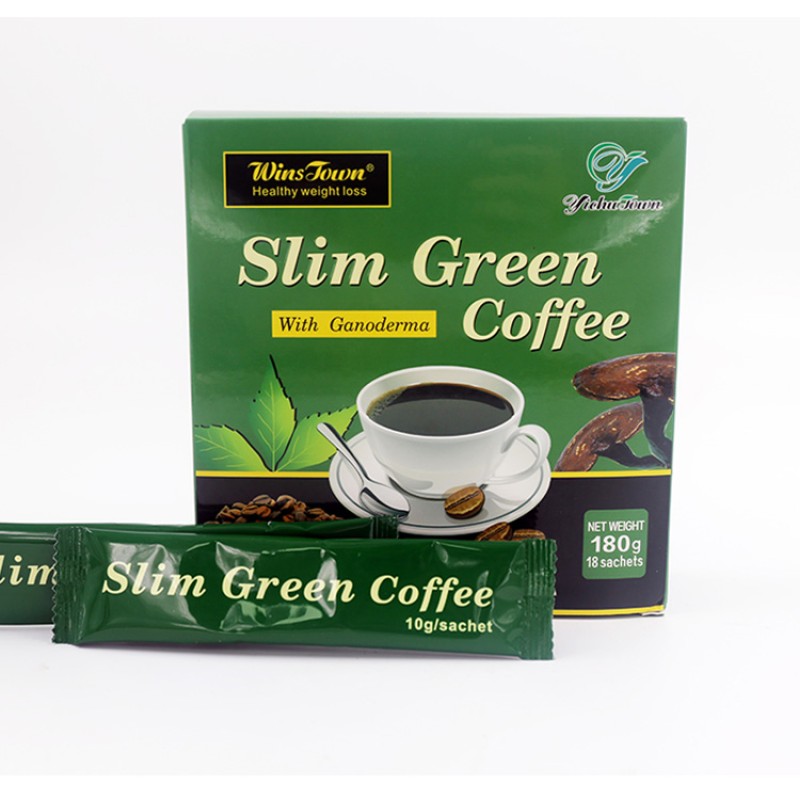 Winstown Slim Green Coffee Natural Herbs Healthy Weight Loss Ganoderma Diet Slimming Instant Coffee