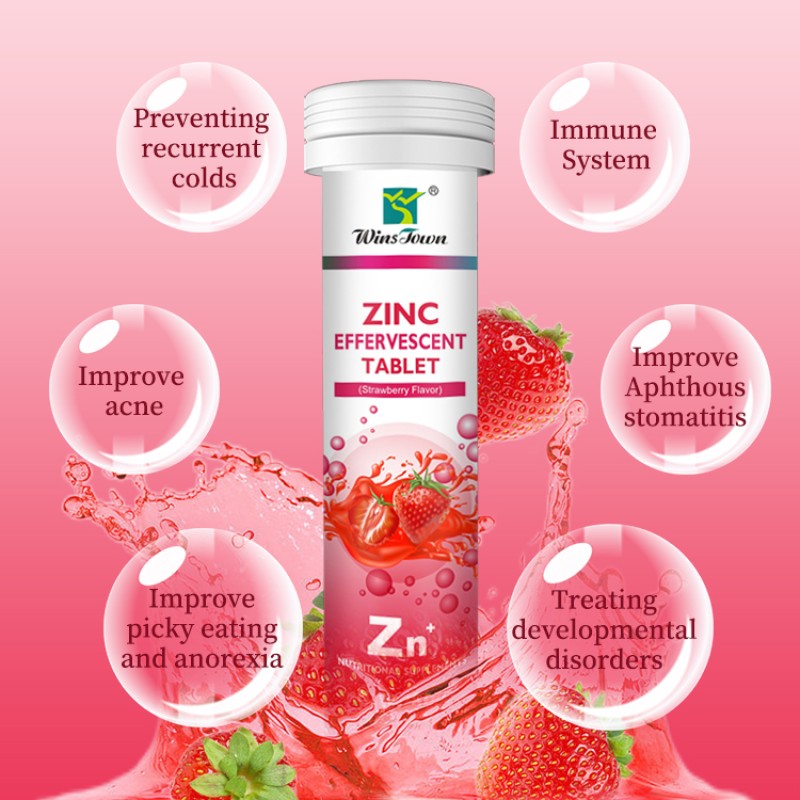 Effervescent Tablet OEM/ODM Manufacturer Collagen Vitamin c Zinc Skin Whitening Cleaning Effervescent Tablet Soft Drink for Weig