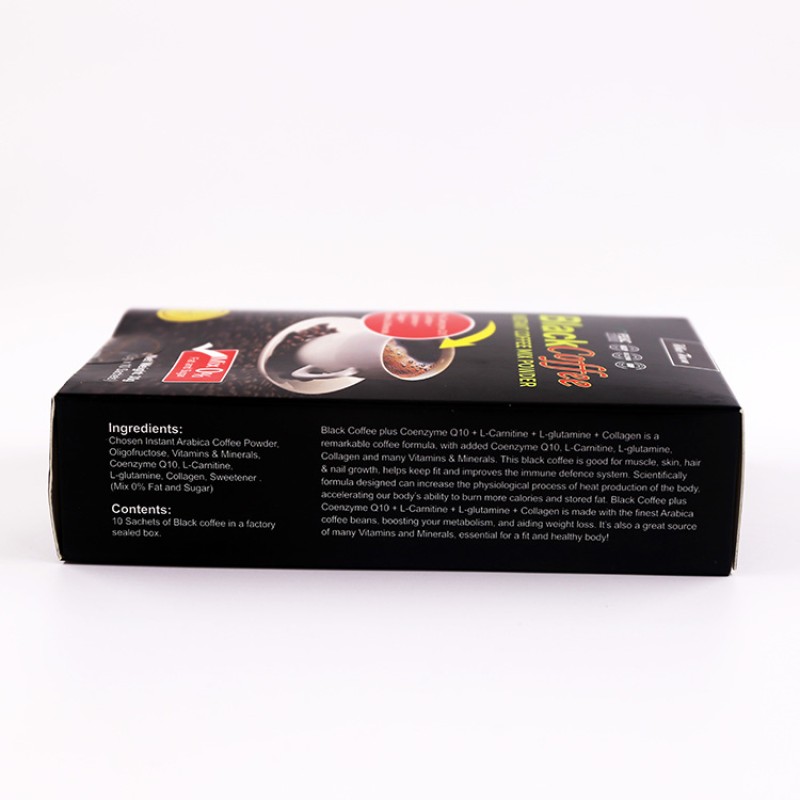 Winstown Black Coffee Weight Loss 3g*10 Sachets/Box Wansongtang Fit Bodybuilding Slim Coffee No Sugar Fat