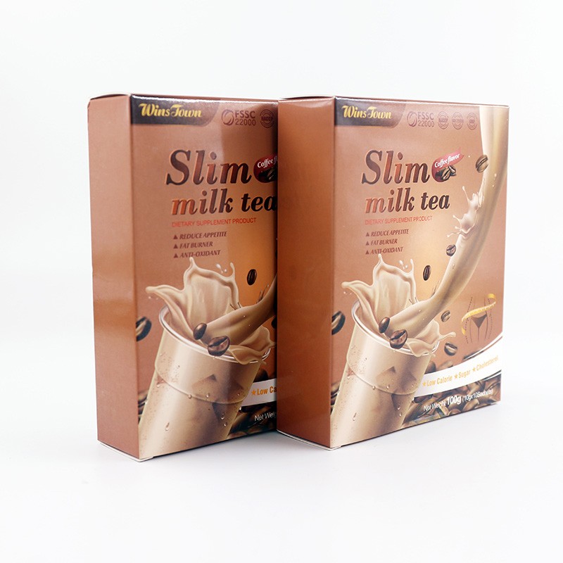 Custom Private Label Detox Flat Belly Weight Loss Milk Tea Bag Best Slimming Herbal Fast Skinny Slim Milk Tea Coffee Flavor
