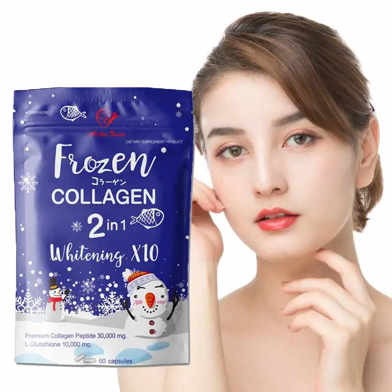 Skin Care Collagen Whitening Capsule Frozen Collagen 2 in 1 Whitening Capsule with Detox and Slimming Beauty Product
