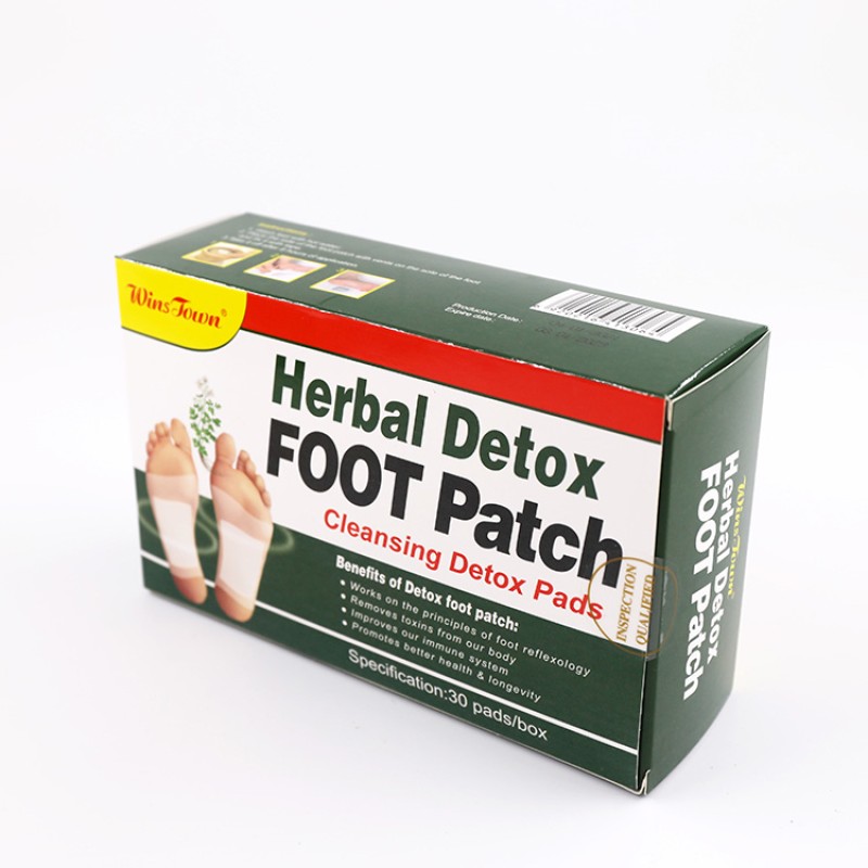 Herbal Detox Foot Patch Cleansing Detox Pads Specification 30 Pads Per Box