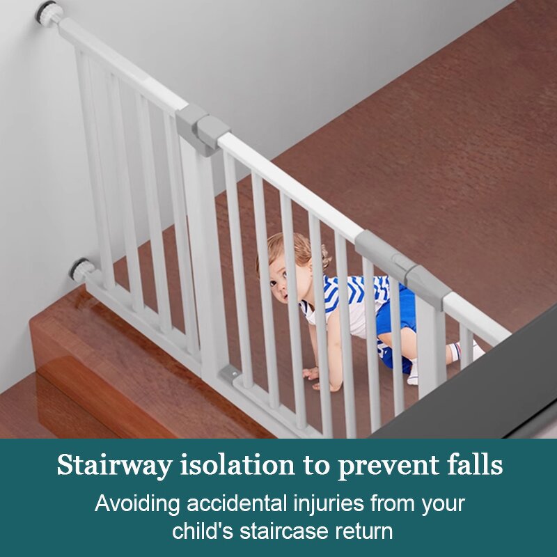 Extra Wide Metal Pet Gate Indoor and Outdoor Pet Door for Small Dogs and Cats