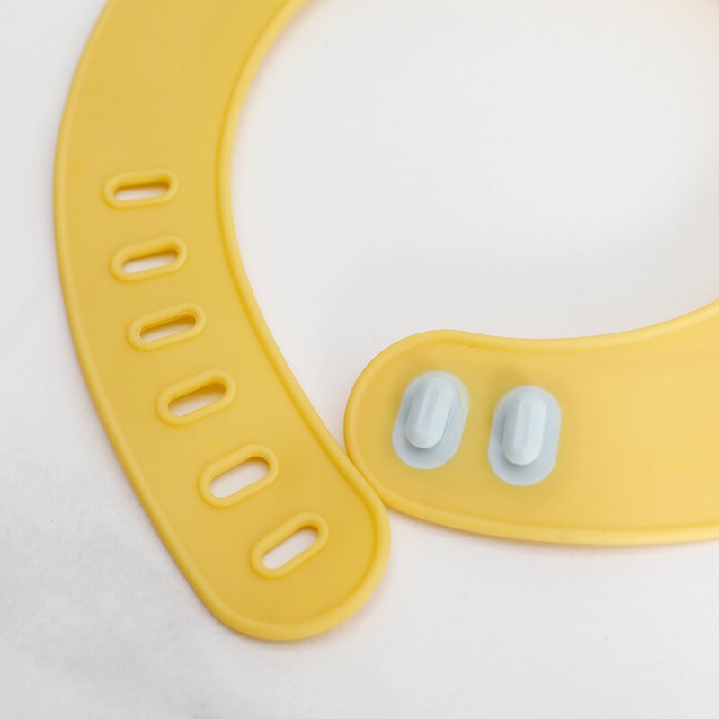 Silicone Baby Bib -- Soft Waterproof Bib for Babies and Toddlers Adjustable Buckle