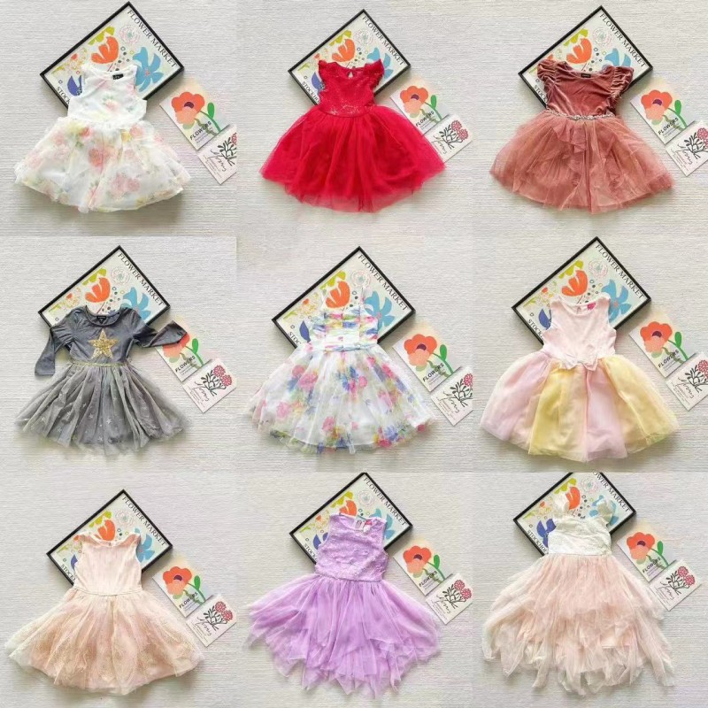 Children Ballet De Ninas Skirt Baby Faldas Floral Wedding Brand Summer Bulk Bag Tulle Clothing Clearance Girl Dress Tutu