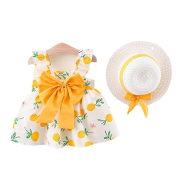 Summer New Princess Spaghetti Strap Dress Baby Cotton Dress Children's Clothing Wholesale Little Girl Fashion Clothes Sweet