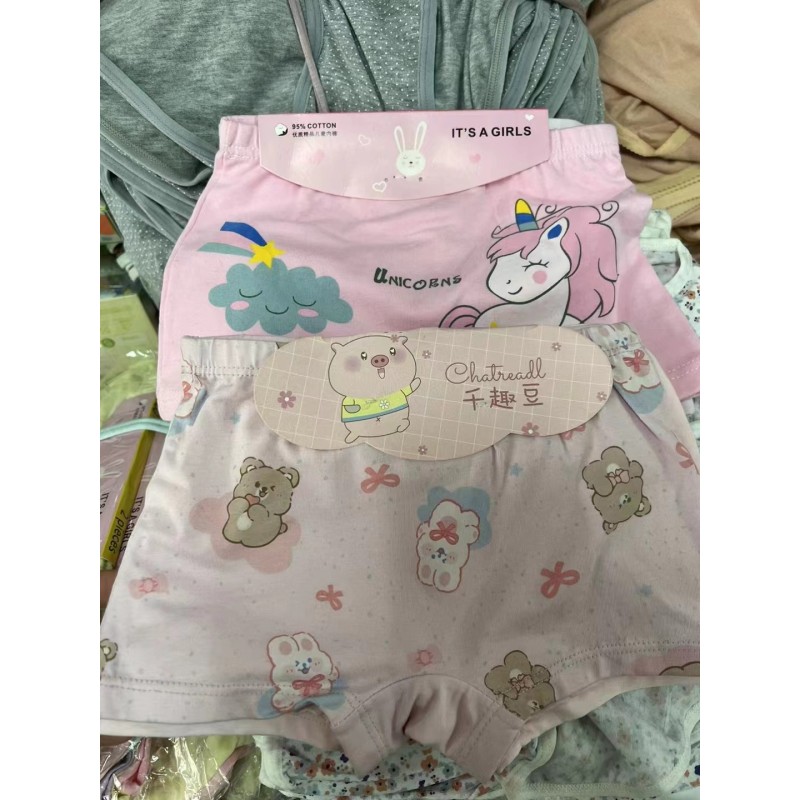 Cheap Wholesale Mixed Pure Cotton Girl Underwear